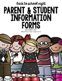 {EDITABLE} Back to School Night Parent & Student Informati