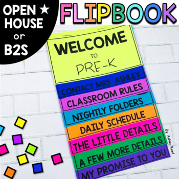 Back to School Editable Flipbook for Meet the Teacher or Open House  Handbook - Simply Kinder
