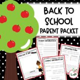 Digital Back to School Parent Forms with Meet the Teacher 
