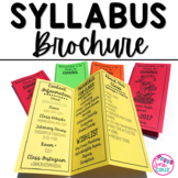 EDITABLE Back to School Spanish Class Syllabus Brochure Mi
