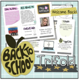 EDITABLE Back to School Trifold: Meet The Teacher Brochure