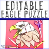 EDITABLE Bald Eagle Activity - Great for Veterans Day or R
