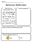 EDITABLE Behavior Reflection