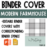 EDITABLE Binder Covers and Spines | Modern Farmhouse Class