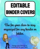 EDITABLE Binder/Folder Covers