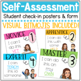 EDITABLE Bitmoji Self-Assessment Posters & Google Form