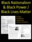 EDITABLE \\ Black Nationalism and Black Power Lesson - Bla