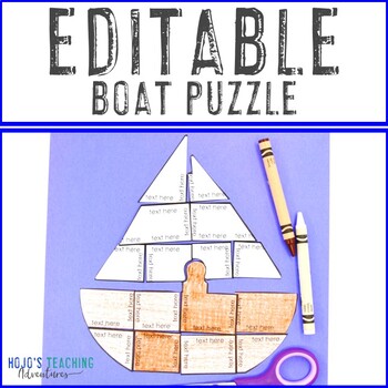 Preview of EDITABLE Boat Craft, Activities, or Review | Ocean & Beach Decor Supplement