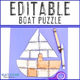 EDITABLE Boat Craft, Activities, or Review | Ocean & Beach