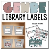 EDITABLE Boho Classroom Library Genre Labels