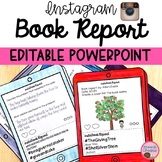 EDITABLE Book Report using Instagram Template with Google 