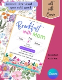 EDITABLE-Breakfast with Mom, Social Media, Digital Downloa