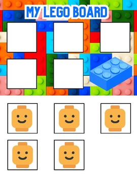 Preview of EDITABLE Building Blocks Themed Behavior Token Board