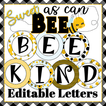 Bee Bulletin Board Letters Worksheets Teaching Resources Tpt