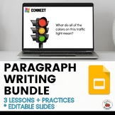 EDITABLE Bundle!  3 Open & Go Paragraph Writing Lessons | 
