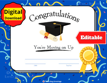 Preview of EDITABLE Bundle  Graduation End of the year awards, bags, cards, Stickers MORE!