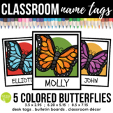 EDITABLE Butterfly Polaroid Name Tags : Classroom Labels a