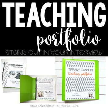 Preview of EDITABLE Cactus Teacher Portfolio | Rock Your Teacher Interview!!!