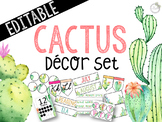 Cactus Themed *EDITABLE* Decor Pack