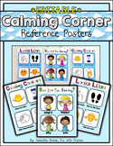 EDITABLE Calming Corner Posters: reference for a time out,