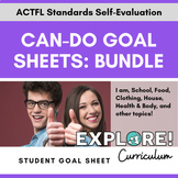 EDITABLE "Can Do" Student Goal Tracking Worksheet Bundle