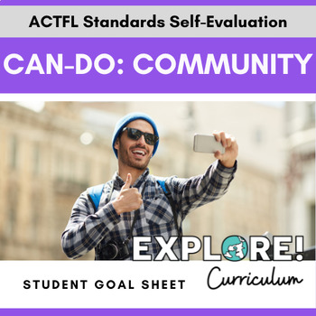 Preview of EDITABLE "Can do.." student goal tracking worksheets: Community