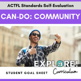 EDITABLE "Can do.." student goal tracking worksheets: Community
