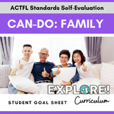 EDITABLE "Can do.." student goal tracking worksheets: Family