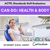 EDITABLE "Can do.." student goal tracking worksheets: Heal