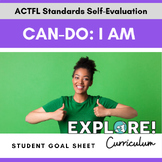 EDITABLE "Can do.." student goal tracking worksheets: I Am