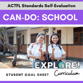 EDITABLE "Can do.." student goal tracking worksheets: School