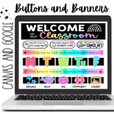 EDITABLE Canvas and Google Buttons and Banners | Distance 