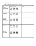 EDITABLE Check In/Check Out Behavior Chart