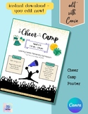 EDITABLE Cheer Camp Poster Flyer Fundraiser PTO PTA Digita