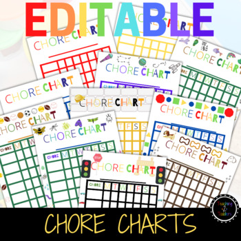 Preview of EDITABLE Chore Chart