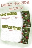 EDITABLE Christmas Daily Slides