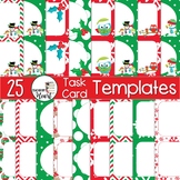 EDITABLE Christmas Task Card Templates Set #3