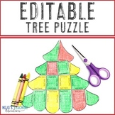 EDITABLE Christmas Tree Craft | Make Your Own Math or Lite