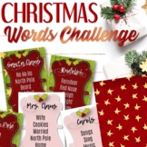 EDITABLE Christmas Word Challenge Game - INSTANT DOWNLOAD