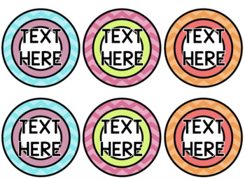 EDITABLE Circle Labels | FREEBIE by Britt Plans | TPT