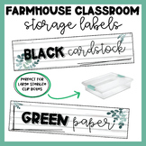 EDITABLE Class Labels | Large Sterilite Clip Box | Farmhou