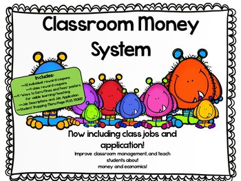 Preview of EDITABLE Class Money System BUNDLE!  Economics/Money/Math/Behavior Management