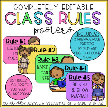 NEW POSTER School Teachers Students CLASSROOM RULES #3 