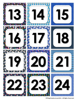 EDITABLE Classroom Calendar Set - OUTER SPACE CLASSROOM DECOR 02