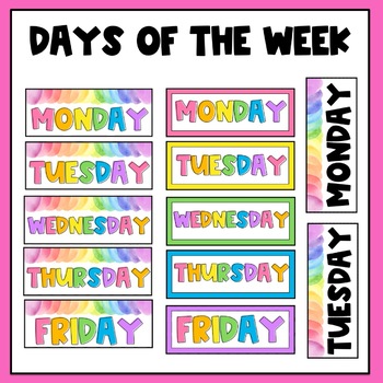 EDITABLE Classroom Daily Visual Schedule Cards with CLOCKS | Back to School