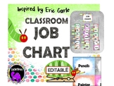 EDITABLE Classroom Job Chart - Eric Carle Inspired Theme