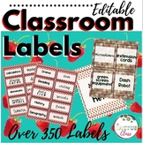 EDITABLE Classroom Labels | Strawberries
