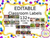 EDITABLE Classroom Labels (real pictures)