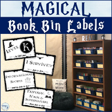 Wizarding Themed Classroom Library Book Bin Labels - EDITA
