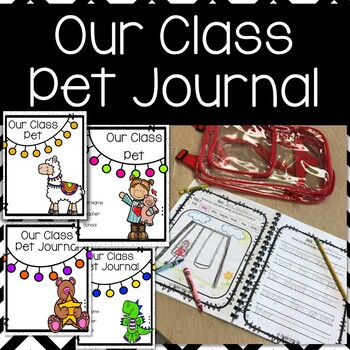 Preview of EDITABLE Classroom Pet {Classroom Pet Journal}